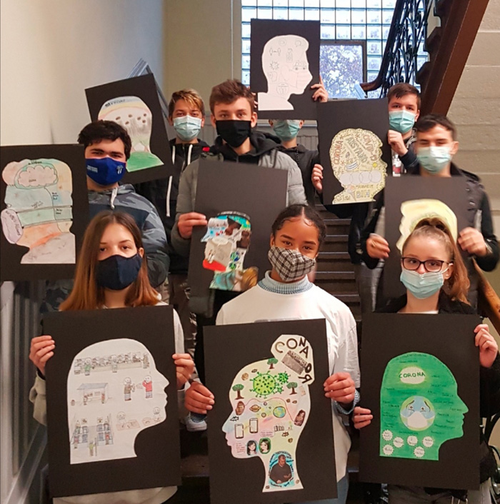 9 Schler der Klasse 9a